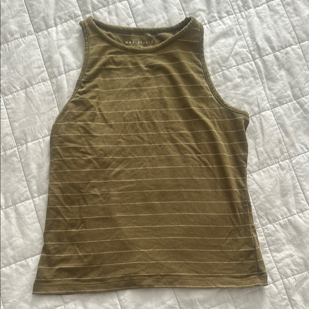 Olive Green Tank Top